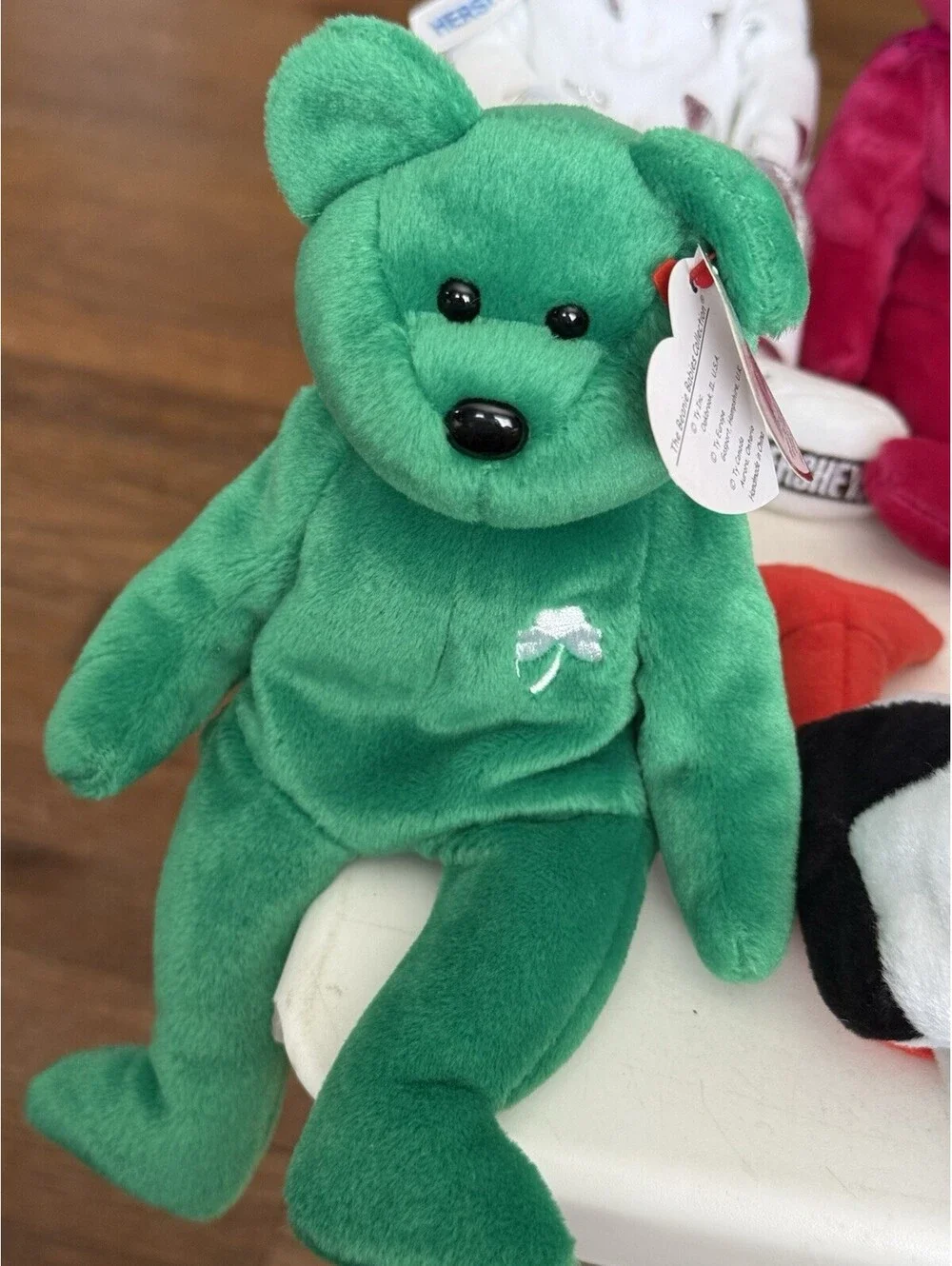 TY Beanie Baby Erin The Irish Bear 1997 Retired Plush Toy Lot Of 8